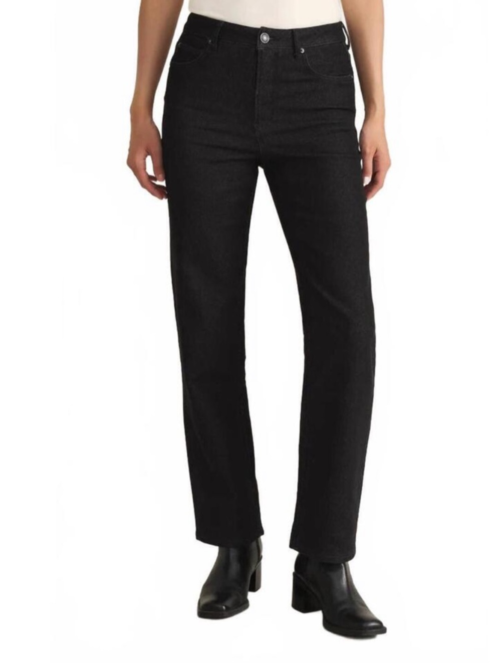 Z Supply Straight-Leg Black High-Rise Women’s Jeans Size 29 NWT